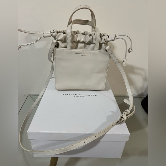 Brandon Blackwood Handbags - Brandon Blackwood Laura Mini Tote (White)